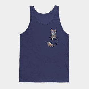 Pocket Cute Channel Island Fox Tank Top